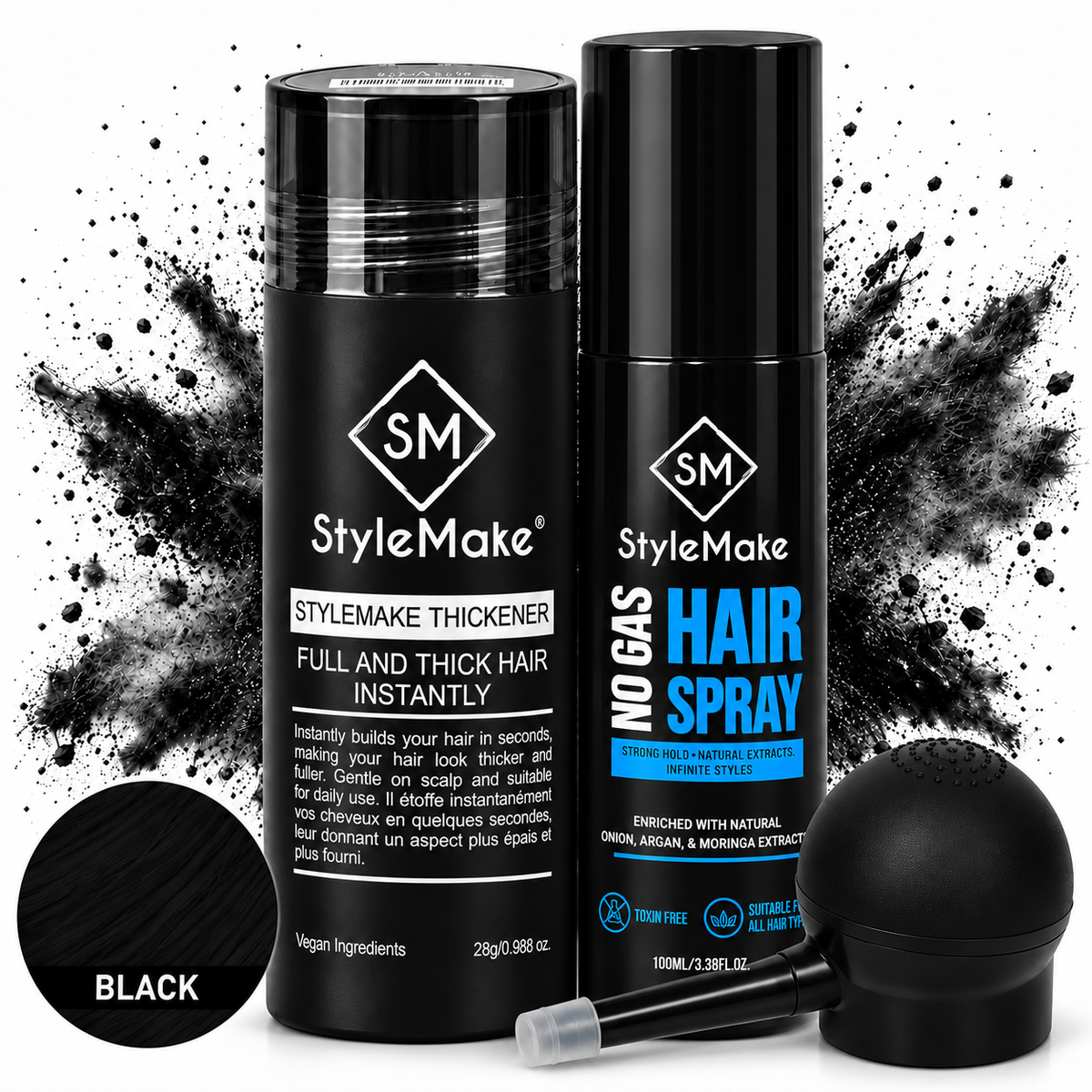 StyleMake Thickener Hair Building Fibers for Men & Women