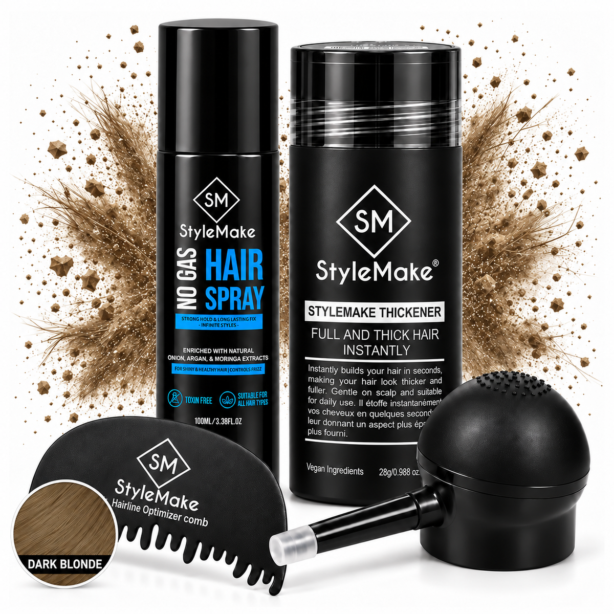 StyleMake Thickener Hair Building Fibers for Men & Women