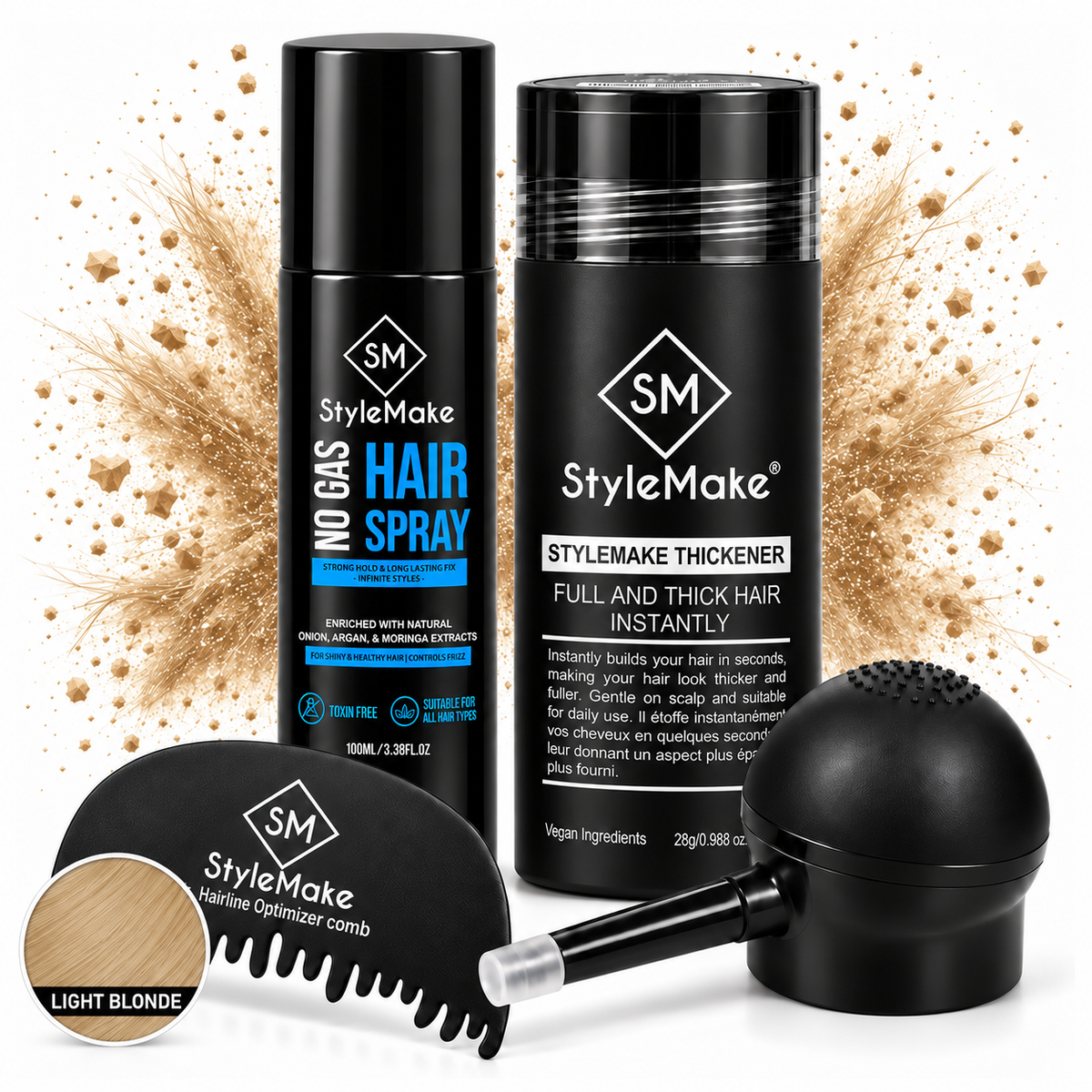 StyleMake Thickener Hair Building Fibers for Men & Women