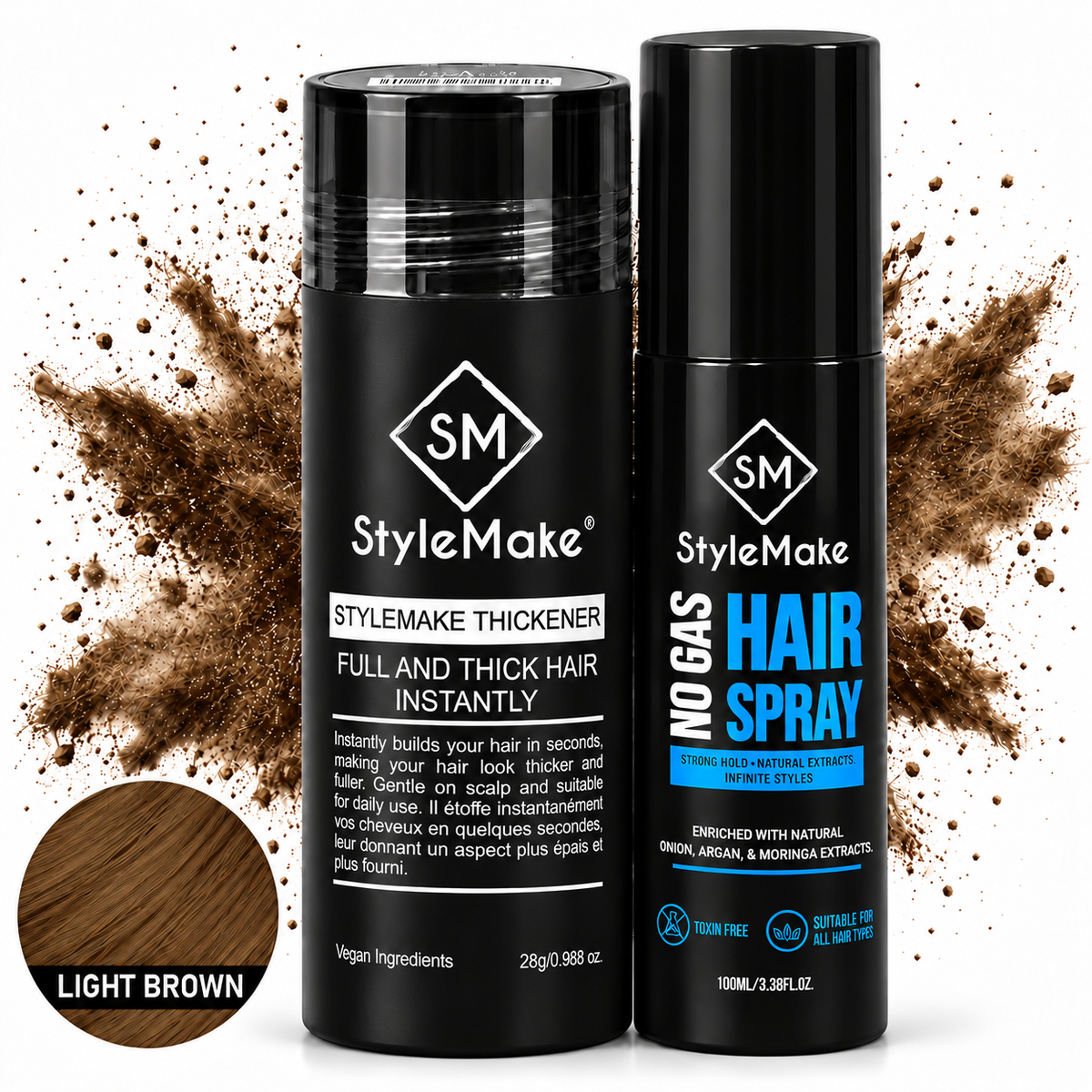 StyleMake Thickener Hair Building Fibers for Men & Women