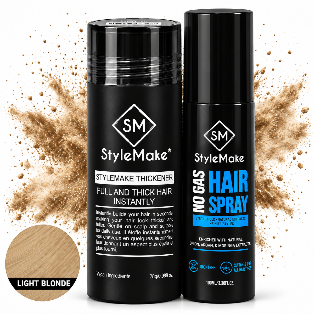 StyleMake Thickener Hair Building Fibers for Men & Women