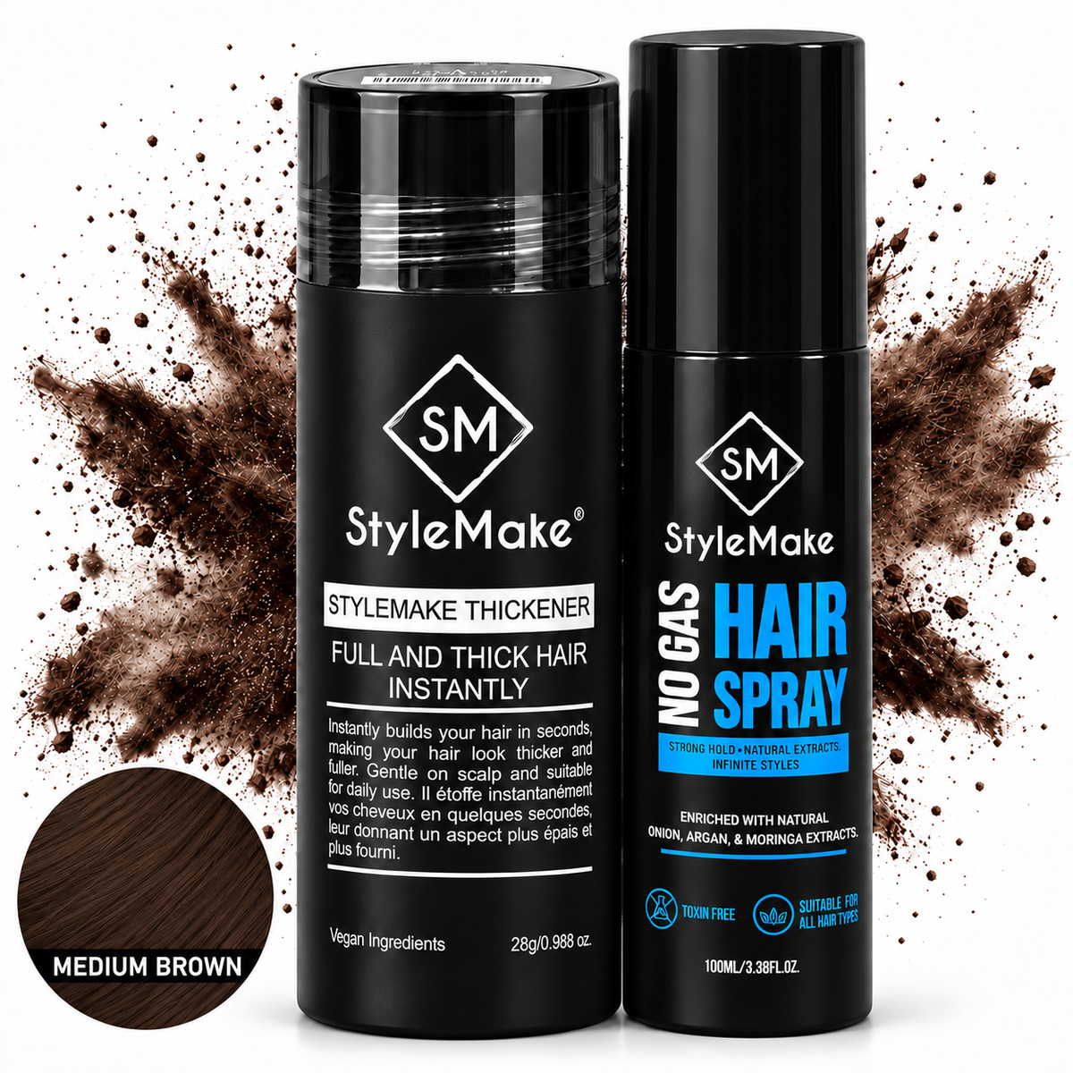 StyleMake Thickener Hair Building Fibers for Men & Women