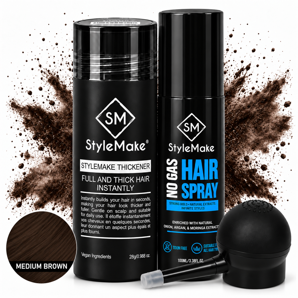 StyleMake Thickener Hair Building Fibers for Men & Women