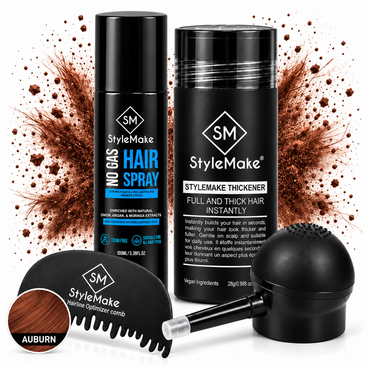 StyleMake Thickener Hair Building Fibers for Men & Women