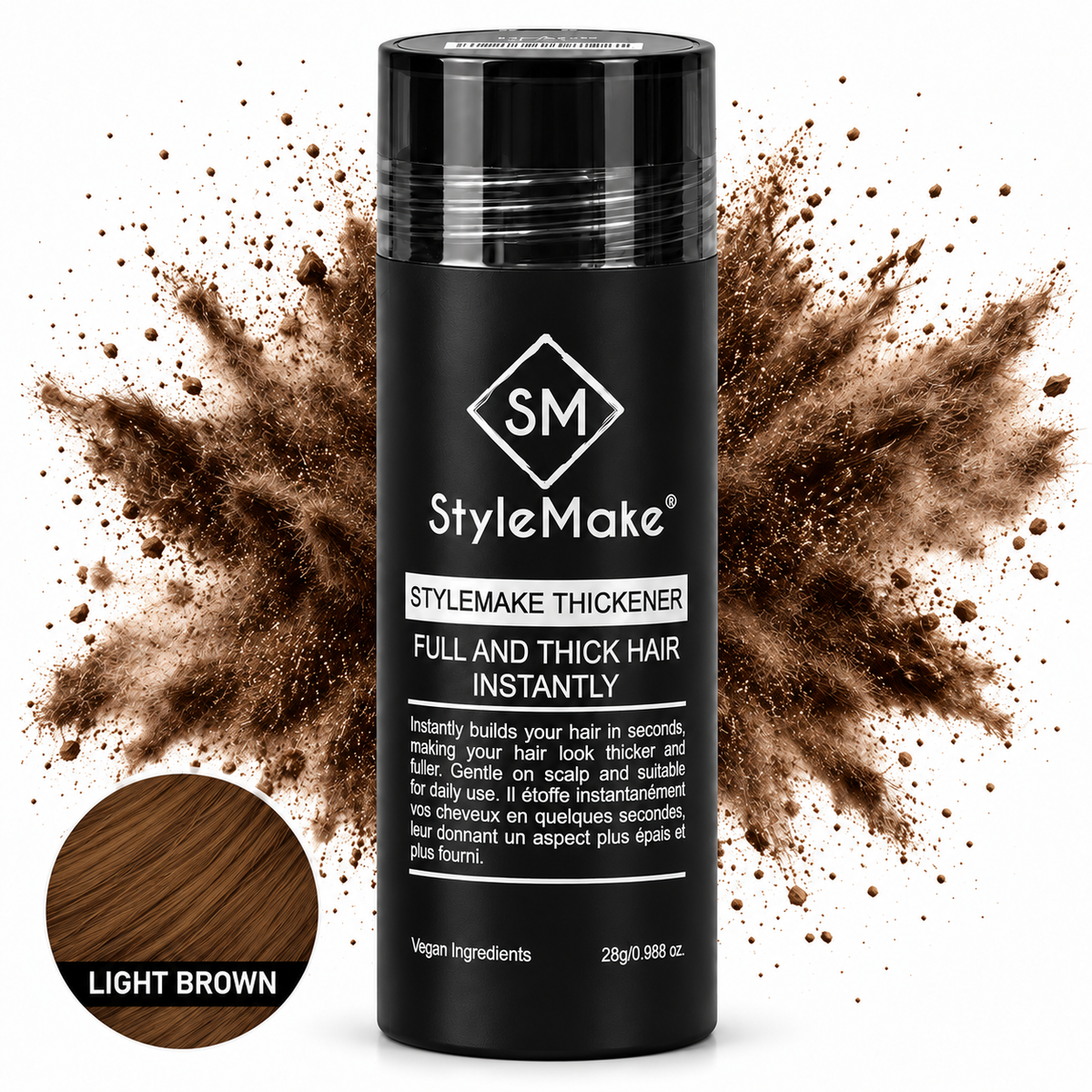 StyleMake Thickener Hair Building Fibers for Men & Women