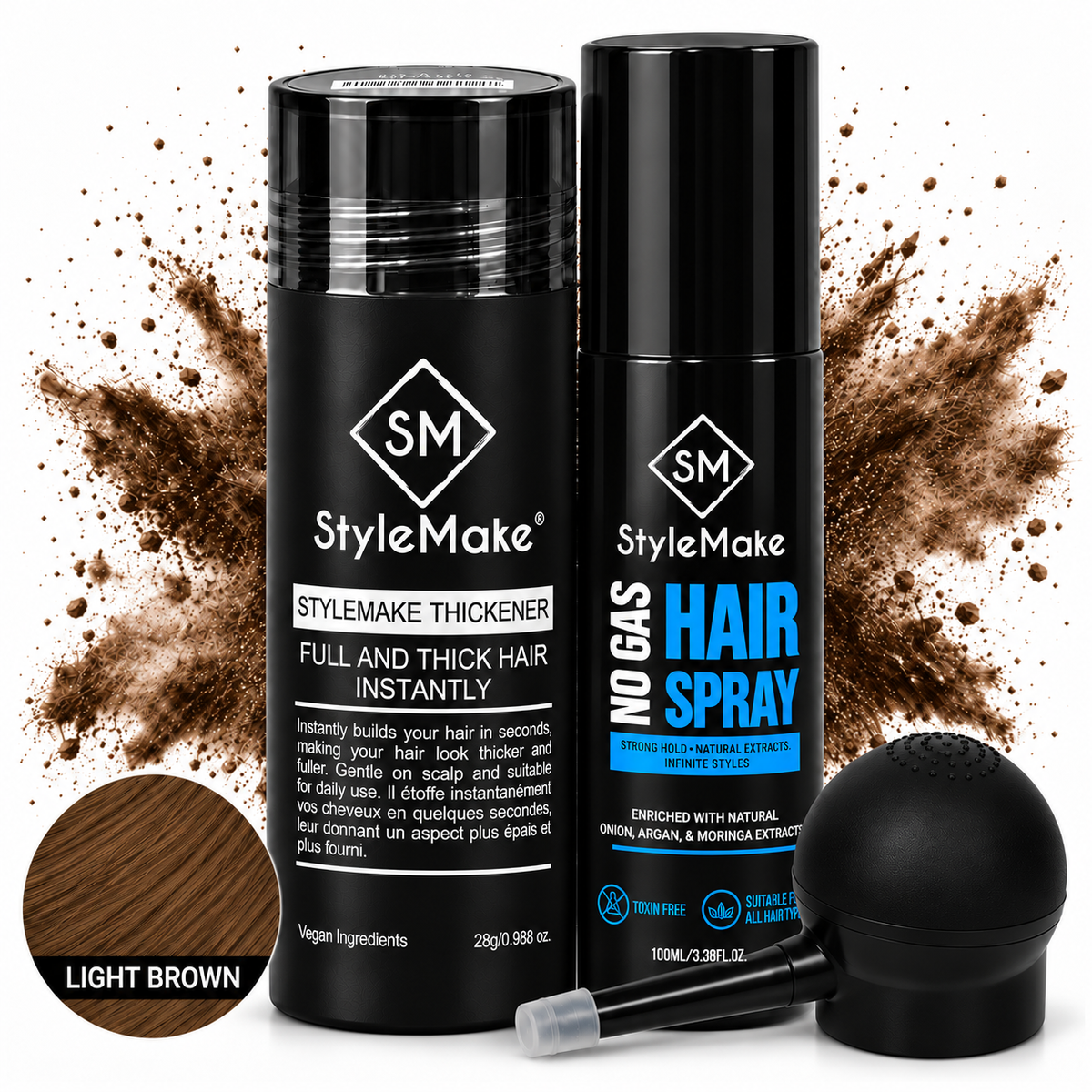StyleMake Thickener Hair Building Fibers for Men & Women