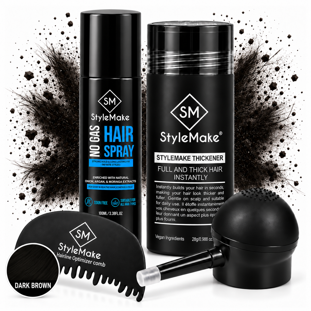 StyleMake Thickener Hair Building Fibers for Men & Women