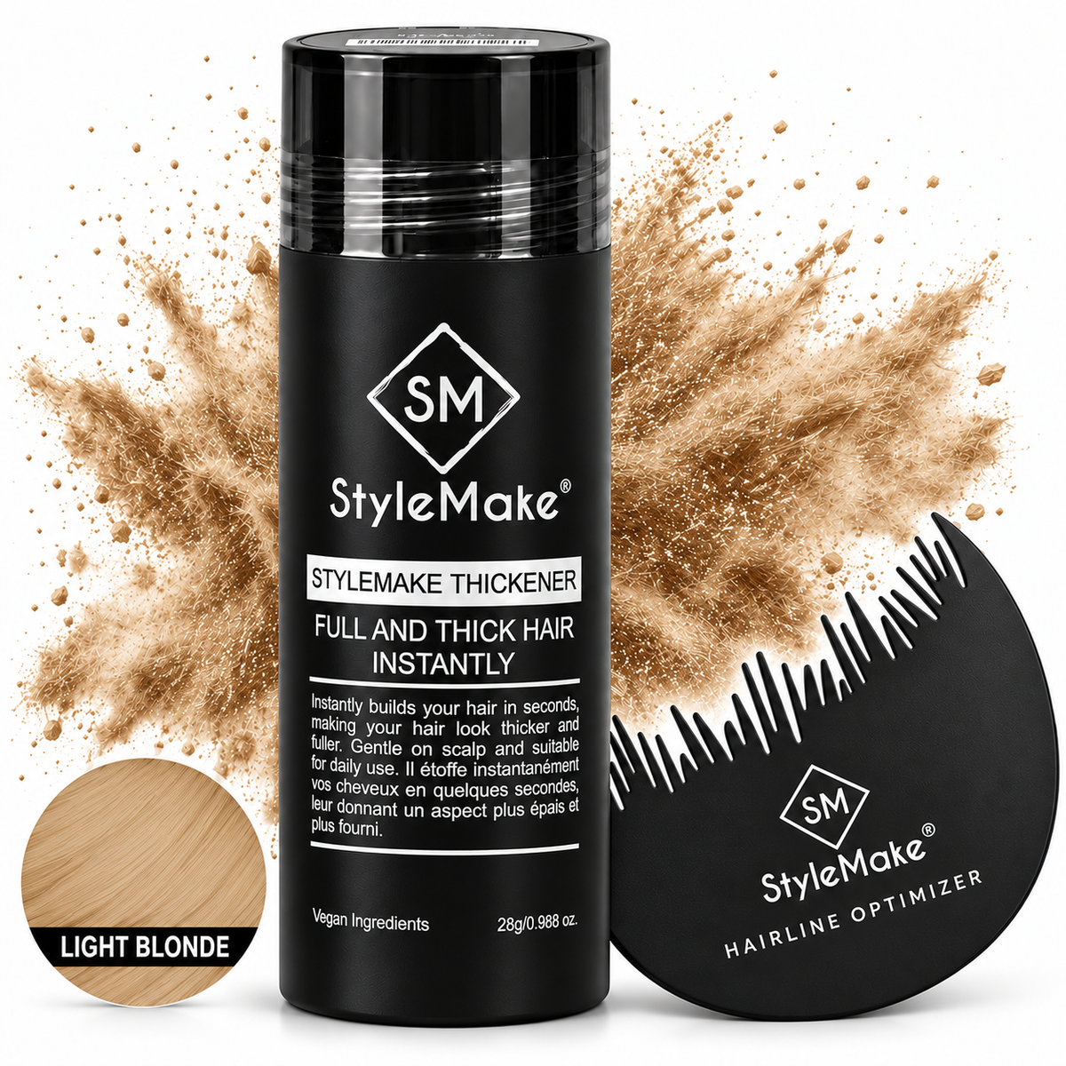 StyleMake Thickener Hair Building Fibers for Men & Women