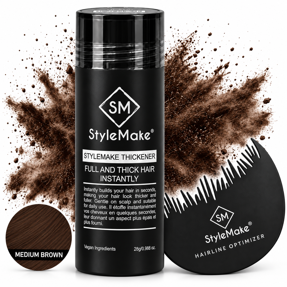 StyleMake Thickener Hair Building Fibers for Men & Women